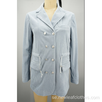 Spring Autumn-föremål Corduroy Single-Breasted Jacket